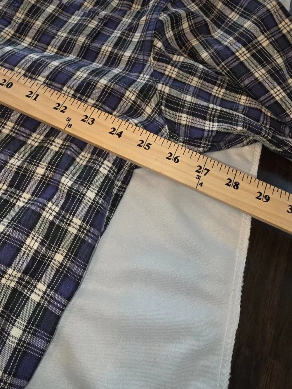J. Crew Men's Button-Up Shirt Blue White Plaid Long Sleeve Linen Spread Collar L